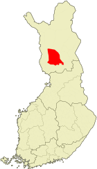 Lage von Rovaniemi in Finnland