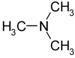 Strukturformel von Trimethylamin