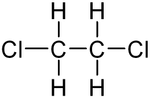 Struktur von 1,2-Dichlorethan
