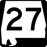 Straßenschild der Alabama State Route 27