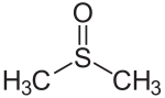 Strukturformel von Dimethylsulfoxid