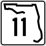 Straßenschild der Florida State Route 11