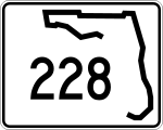 Straßenschild der Florida State Route 228