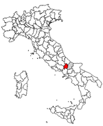 Lage der Provinz Isernia innerhalb Italiens