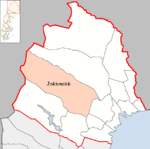 Lage der Gemeinde Jokkmokk