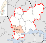 Lage der Gemeinde Köping
