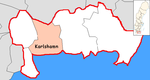 Lage der Gemeinde Karlshamn