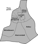 Bezirksteile des Alsergrunds