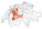 Lage des Kantons Bern