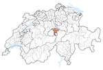 Lage des Kantons Nidwalden
