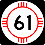 Straßenschild der New Mexico State Route 61