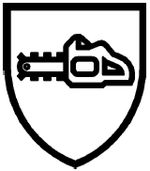 Piktogramm Kettensägenschutz