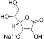 Strukturformel von Natriumisoascorbat