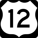 Straßenschild des U.S. Highways 12