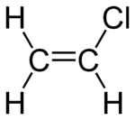 Struktur von Vinylchlorid