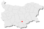 Karte von Bulgarien, Position von Chaskowo hervorgehoben