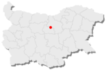 Karte von Bulgarien, Position von Nowo Selo hervorgehoben