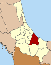 Karte von Songkhla, Thailand mit Chana