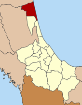 Karte von Songkhla, Thailand mit Ranot