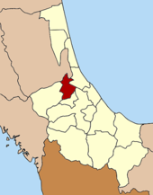 Karte von Songkhla, Thailand mit Khuan Niang