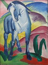 Gemälde „Blaues Pferd I “ von Franz Marc