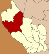 Karte von Kanchanaburi, Thailand mit Thong Pha Phum