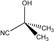 Struktur von Acetoncyanhydrin