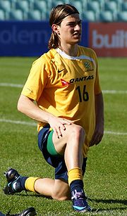 Troisi während einer Trainingseinheit bei der australischen Nationalmannschaft
