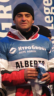 Alberto bei einem Legendenrennen in Zagreb 2009