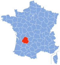 Karte Bistum Périgueux