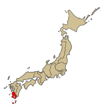 Karte Bistum Kagoshima