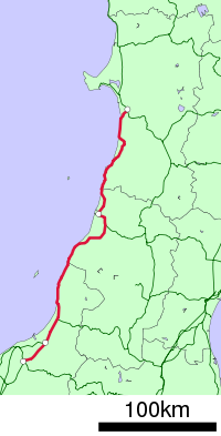 Strecke der Uetsu-Hauptlinie