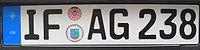 License plate "IF - AG 238" (USA).JPG