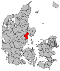 Lage von Aarhus in Dänemark