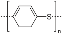 Struktur von Polyphenylensulfid
