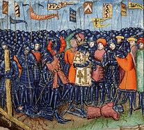 Schlacht an den Hörnern von Hattin, spätmittelalterliche Darstellung