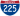 Straßenschild der I-225