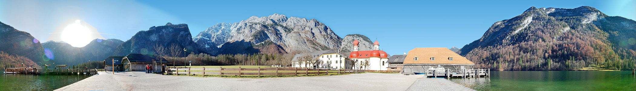 Panoramabild von St. Bartholomä