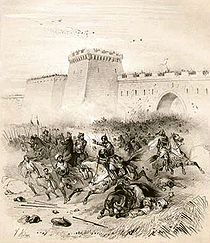 Ludwig II. kämpft gegen die Araber vor Bari