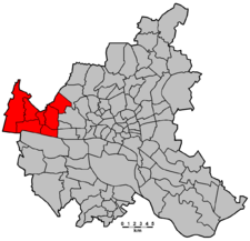 Karte: Lage des Wahlkreises Blankenese in Hamburg.