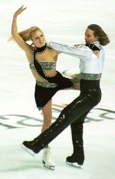 Victor Kraatz und Shae-Lynn Bourne beim Grand-Prix-Finale 2002