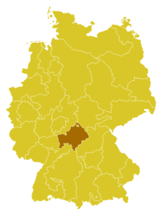 Karte Bistum Würzburg