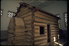 Nachbau der Blockhütte, in der Lincoln geboren wurde
