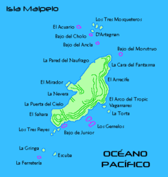 Karte von Malpelo