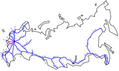 Die M3 im russischen Fernstraßennetz