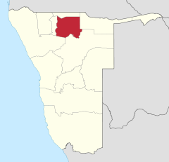 Karte Oshikoto in Namibia