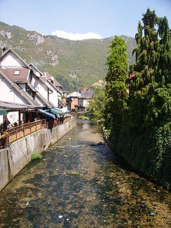 Die Lašva in Travnik