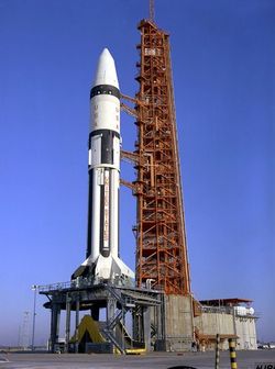 Apollo 5 vor dem Start auf LC-37