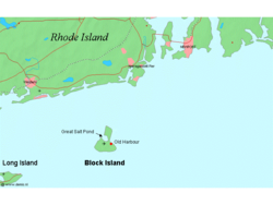 Lage von Block Island