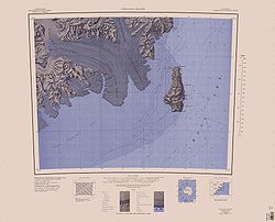 USGS-Karte der Coulman-Insel